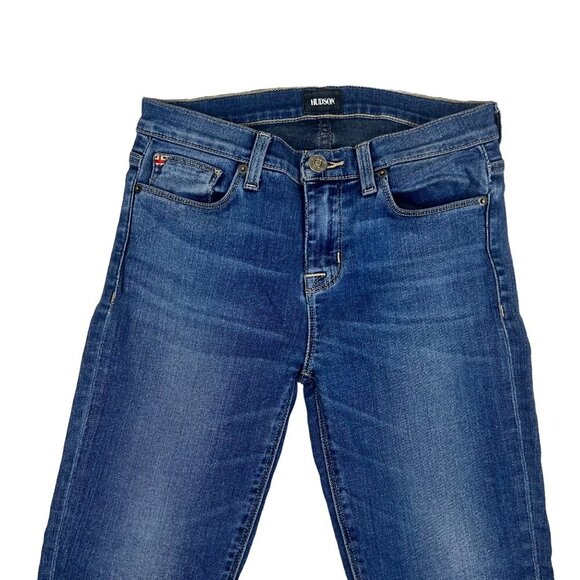 Hudson‎ Jeans Colette Mid Rise Raw Hem Cropped Skinny Ankle Pants Size 26 - Picture 3 of 8